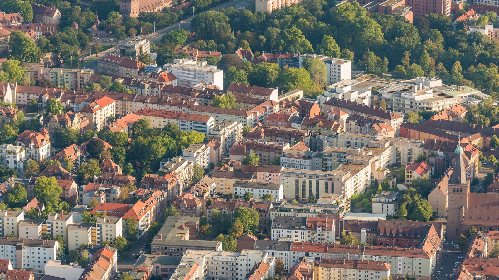 Luftaufnahme von Nürnberg St. Johannis